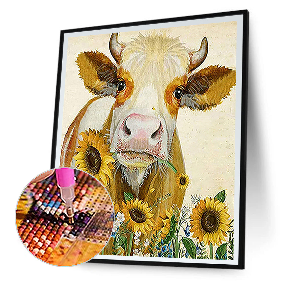 The Cow - Full Round Drill Diamond Painting 30*40CM