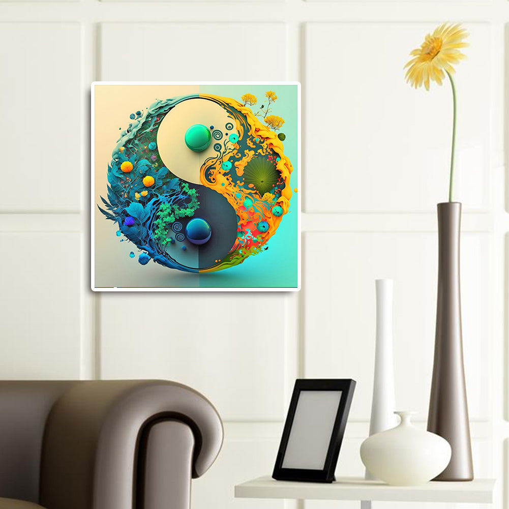 Tai Chi Landscape - Full Round Drill Diamond Painting 30*30CM