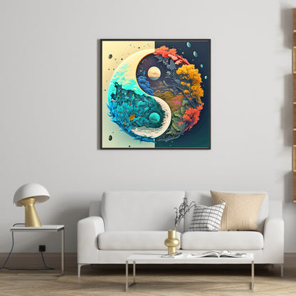 Tai Chi Landscape - Full Round Drill Diamond Painting 30*30CM