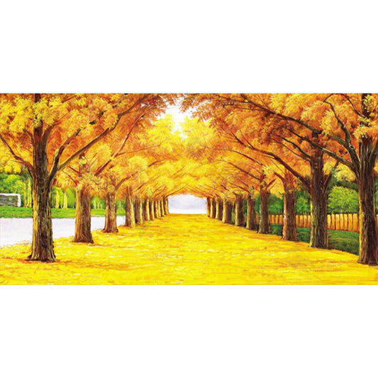 Maple Road - Full Round Drill Diamond Painting 100*50CM