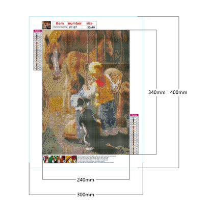 Play Child - Full Square Drill Diamond Painting 30*40CM