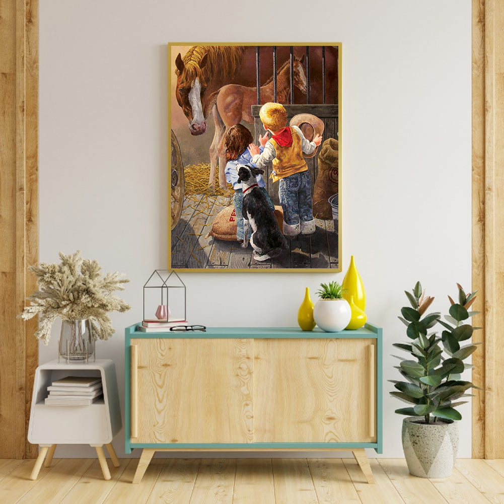 Play Child - Full Square Drill Diamond Painting 30*40CM