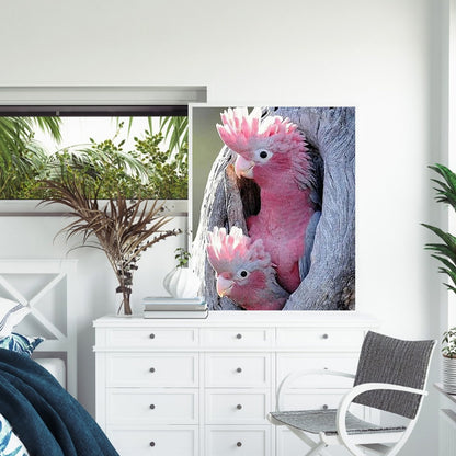 Pink Cockatoo - Full Square Drill Diamond Painting 40*50CM