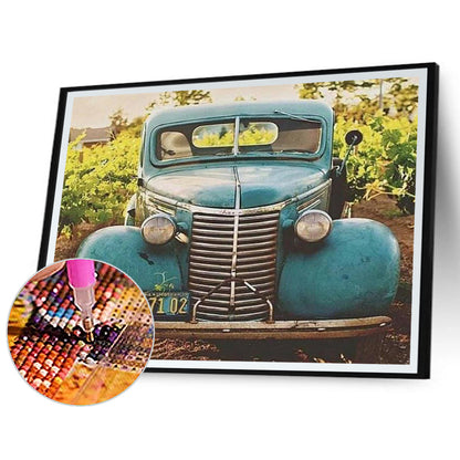 Antique Classic Car - Full Round Drill Diamond Painting 40*30CM