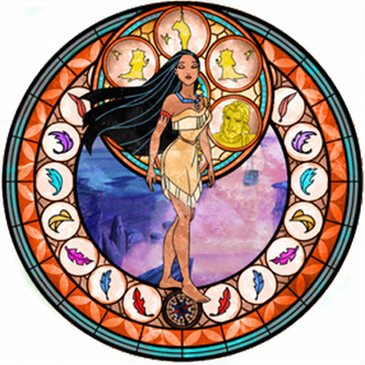 Princess Pocahontas - Full Round Drill Diamond Painting 30*30CM
