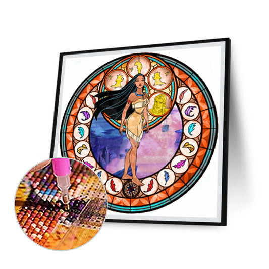 Princess Pocahontas - Full Round Drill Diamond Painting 30*30CM