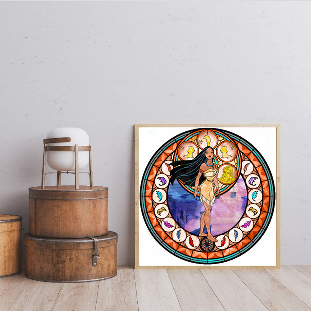 Princess Pocahontas - Full Round Drill Diamond Painting 30*30CM