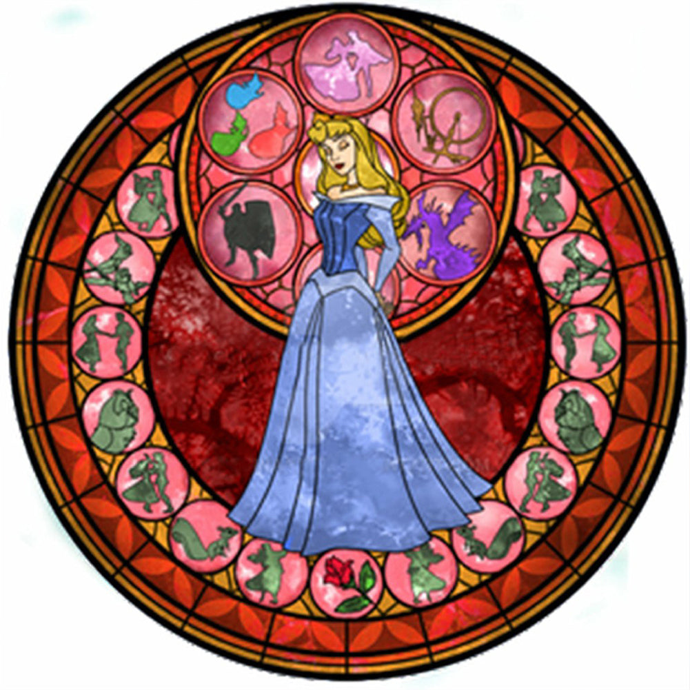 Sleeping Beauty Princess - Full Round Drill Diamond Painting 30*30CM