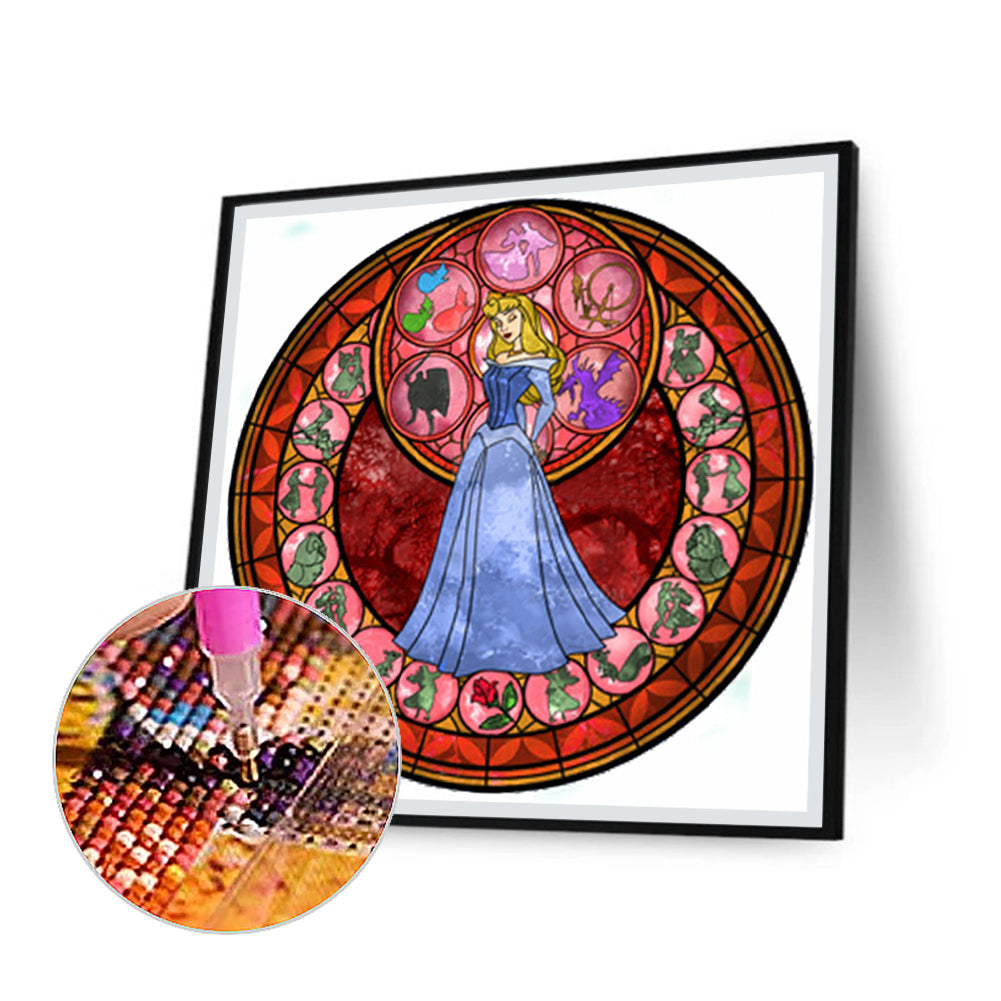 Sleeping Beauty Princess - Full Round Drill Diamond Painting 30*30CM