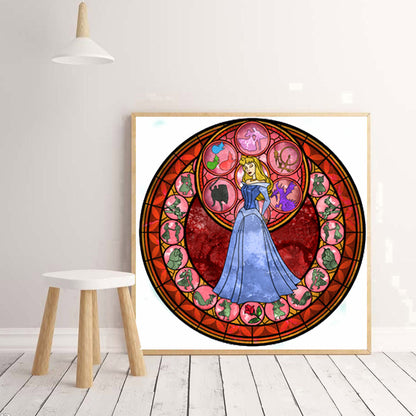 Sleeping Beauty Princess - Full Round Drill Diamond Painting 30*30CM