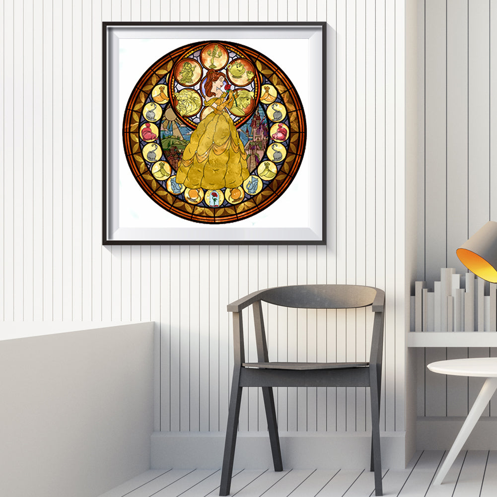 Princess Belle - Full Round Drill Diamond Painting 30*30CM
