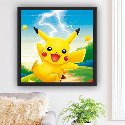 Active Pikachu - Full Square Drill Diamond Painting 30*30CM