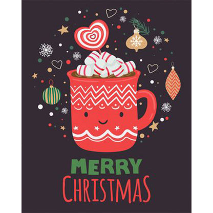 A Mug Of Hot Christmas Drink - Full Round Drill Diamond Painting 30*40CM