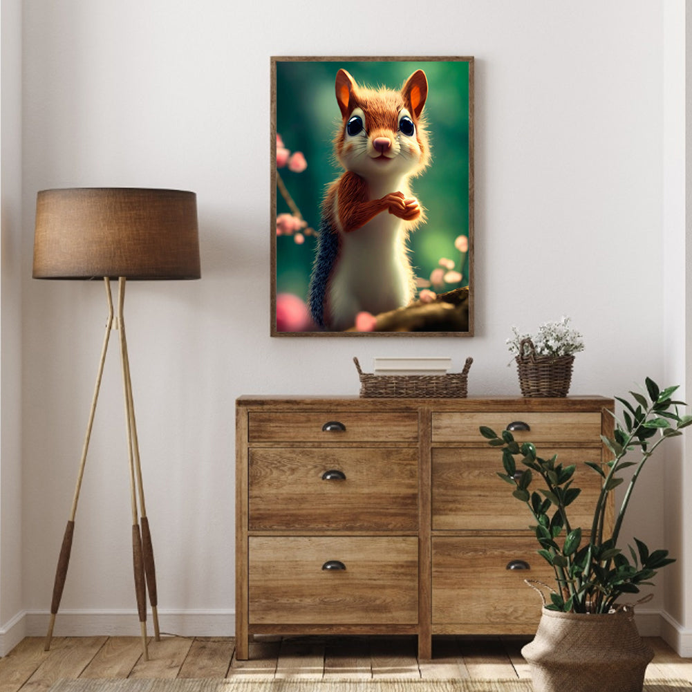 Squirrel - Full Round Drill Diamond Painting 30*40CM