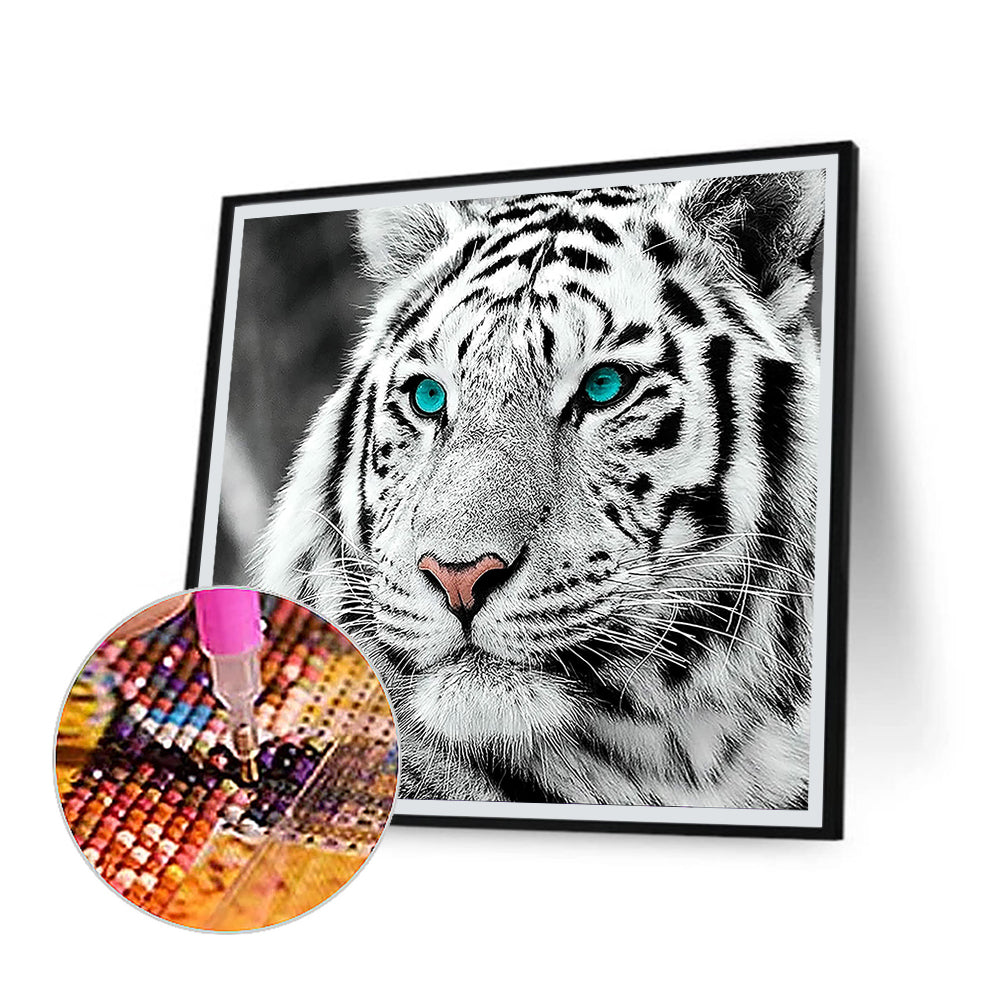 White Tiger - Full Square Drill Diamond Painting 40*40CM