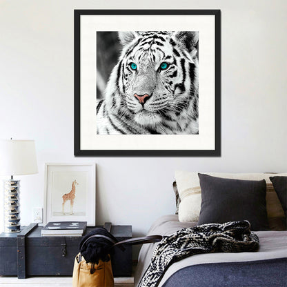 White Tiger - Full Square Drill Diamond Painting 40*40CM