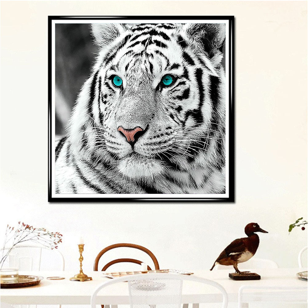 White Tiger - Full Square Drill Diamond Painting 40*40CM