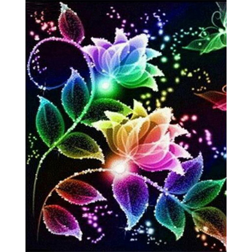 Colorful Flower - Full Square Drill Diamond Painting 50*60CM