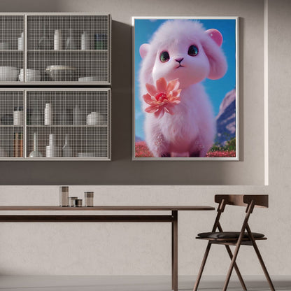 Pink Bunny - Full Round Drill Diamond Painting 30*40CM