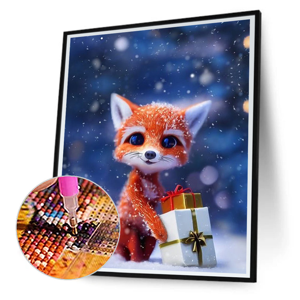 Little Fox - Full Round Drill Diamond Painting 30*40CM