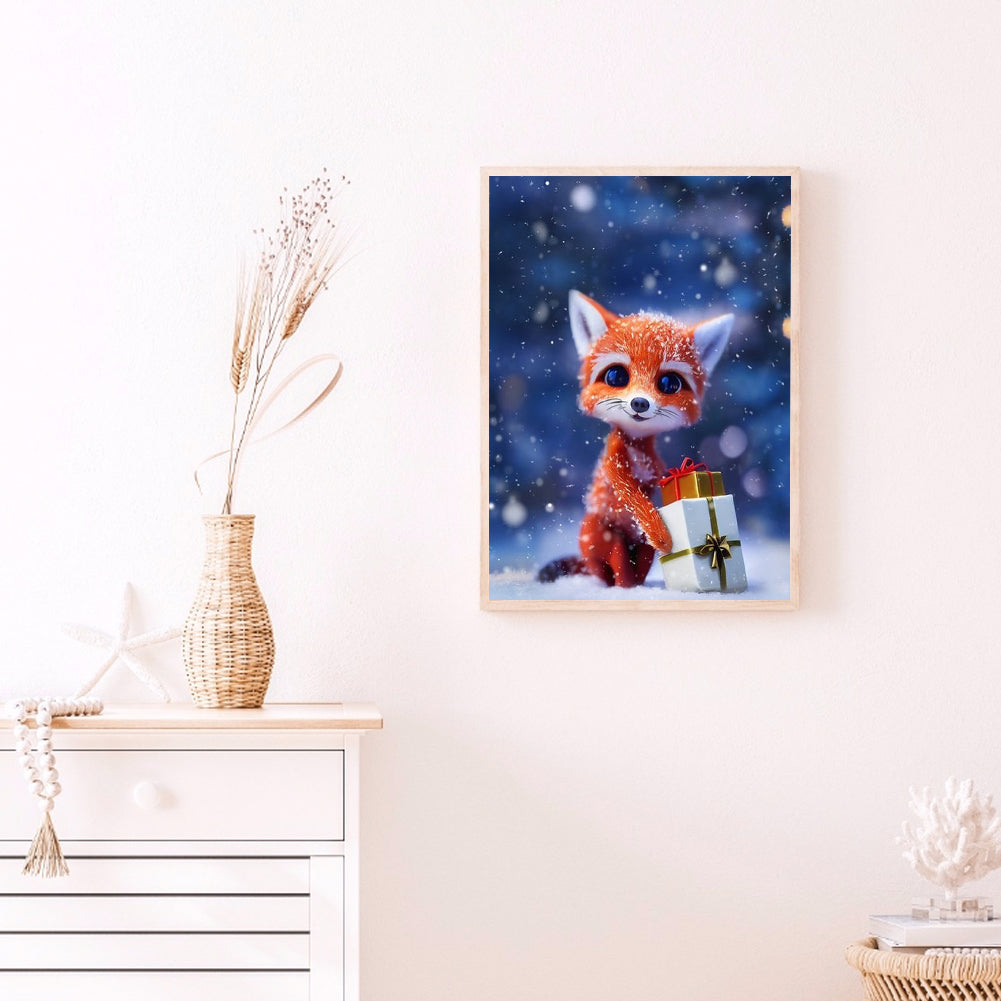 Little Fox - Full Round Drill Diamond Painting 30*40CM