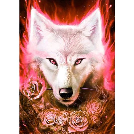 Wolf - Full Round Drill Diamond Painting 30*40CM