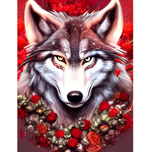 Wolf - Full Round Drill Diamond Painting 30*40CM
