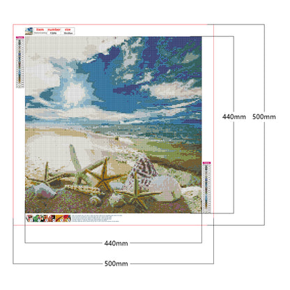 Beach Sea Shells - Full Square Drill Diamond Painting 50*50CM