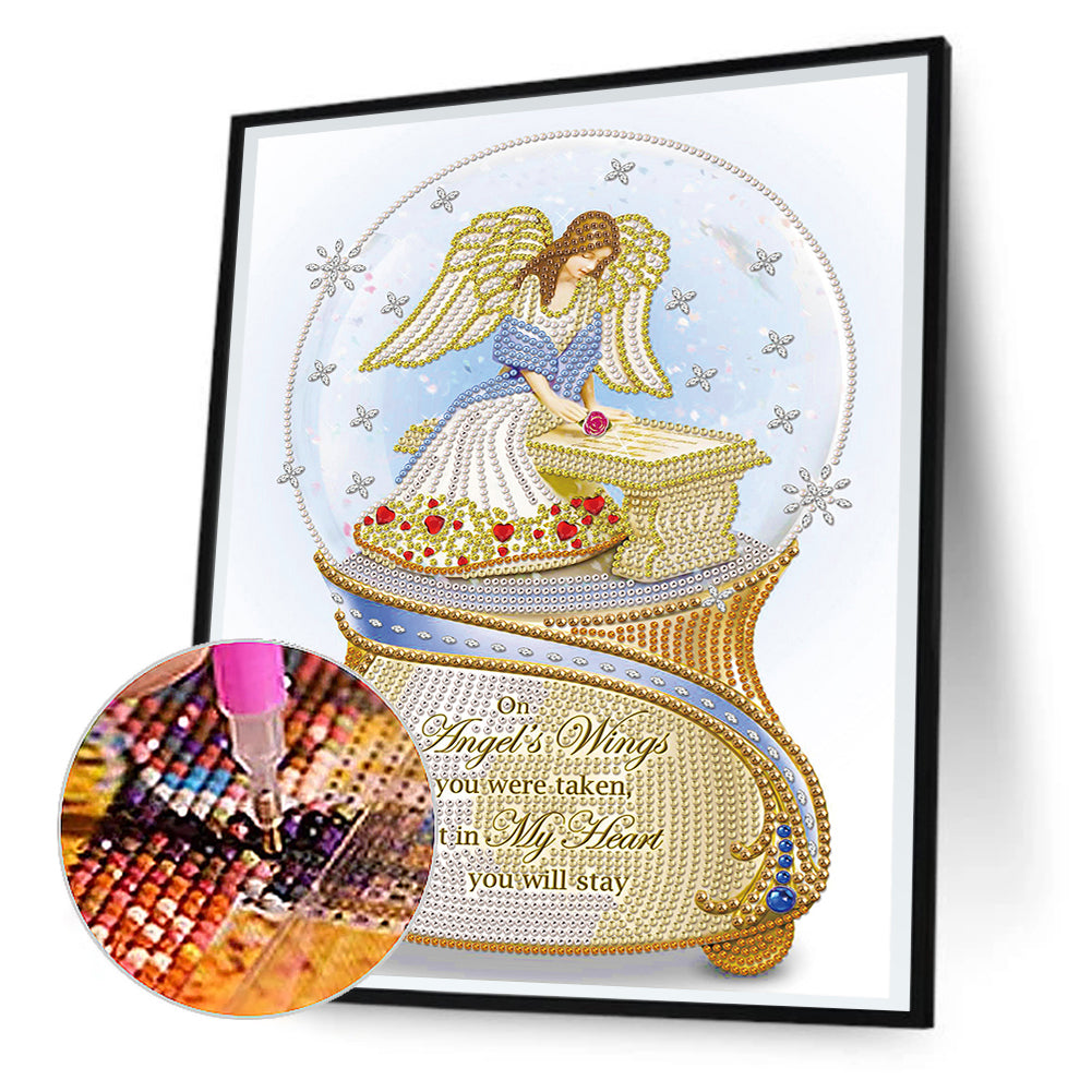 Angel Crystal Ball - Special Shaped Drill Diamond Painting 30*40CM