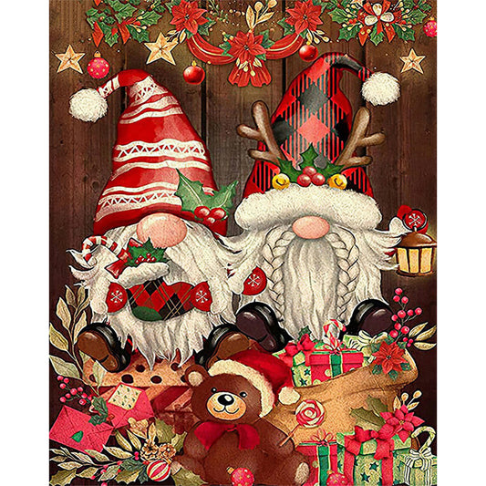 Christmas Gnome - Full Square Drill Diamond Painting 30*40CM