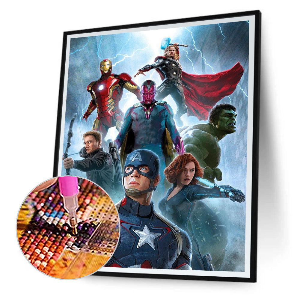 The Avengers - Full Square Drill Diamond Painting 30*40CM