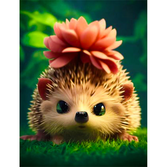 Hedgehog - Full Round Drill Diamond Painting 30*40CM