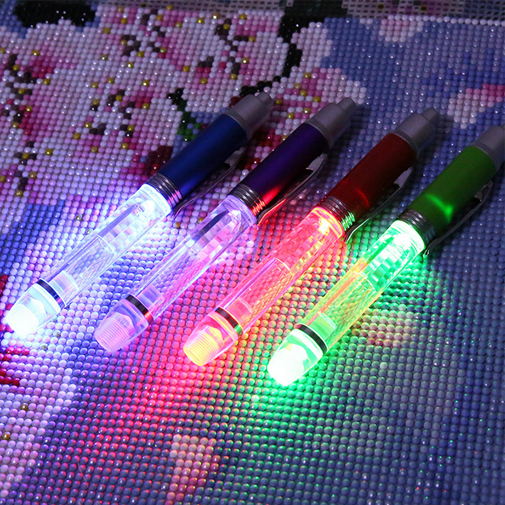 DIY Diamonds Painting Pen Set Handmade LED Glowing Rhinestones Pen Tools Set