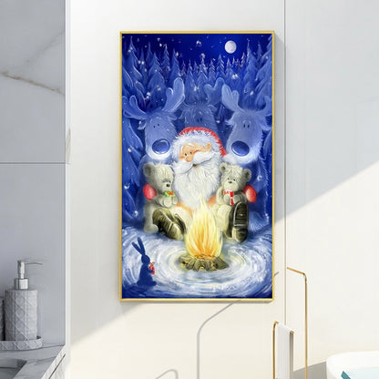 Snow Santa Claus - Full Round Drill Diamond Painting 40*60CM