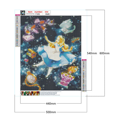 Alice In Wonderland - Full Square Drill Diamond Painting 50*60CM