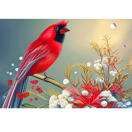 Cardinal - Full Round Drill Diamond Painting 40*30CM