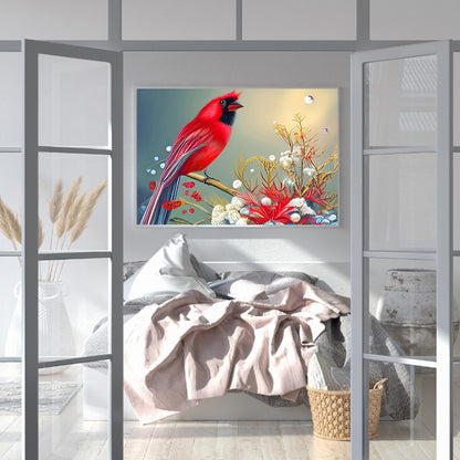 Cardinal - Full Round Drill Diamond Painting 40*30CM