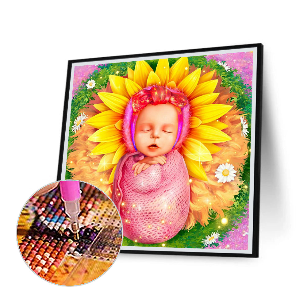 Cute Baby - Full Round Drill Diamond Painting 30*30CM