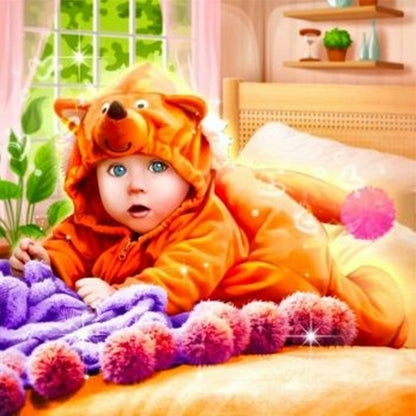 Cute Baby - Full Round Drill Diamond Painting 30*30CM