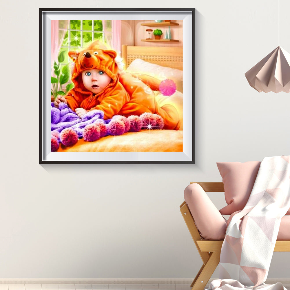 Cute Baby - Full Round Drill Diamond Painting 30*30CM