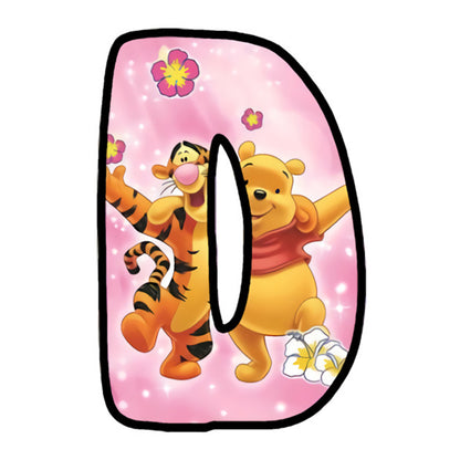 Pooh And Tigger Alphabet - Full Round Drill Diamond Painting 30*30CM