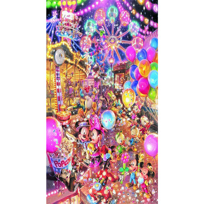 Disney Mickey Minnie - Full Round Drill Diamond Painting 30*50CM