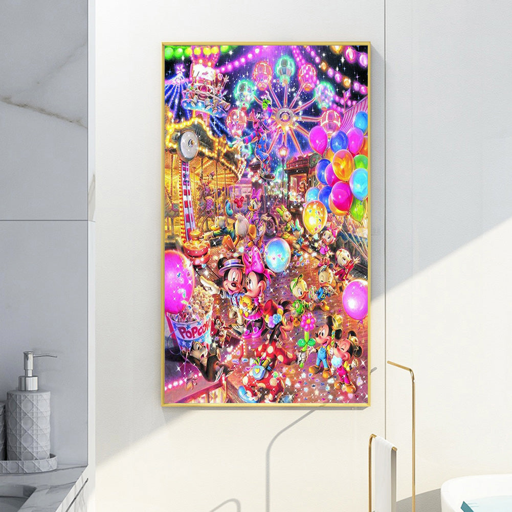 Disney Mickey Minnie - Full Round Drill Diamond Painting 30*50CM