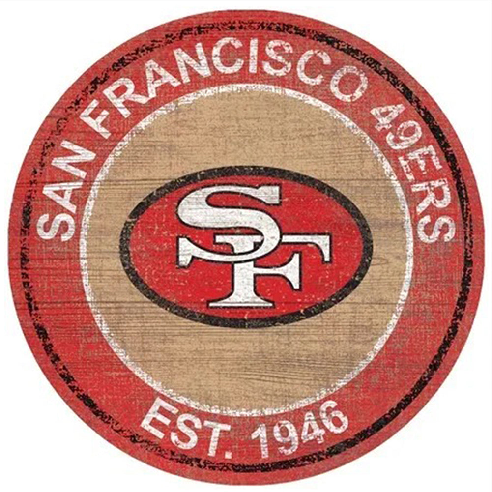 San Francisco 49Ers Football Team - Full Round Drill Diamond Painting 30*30CM