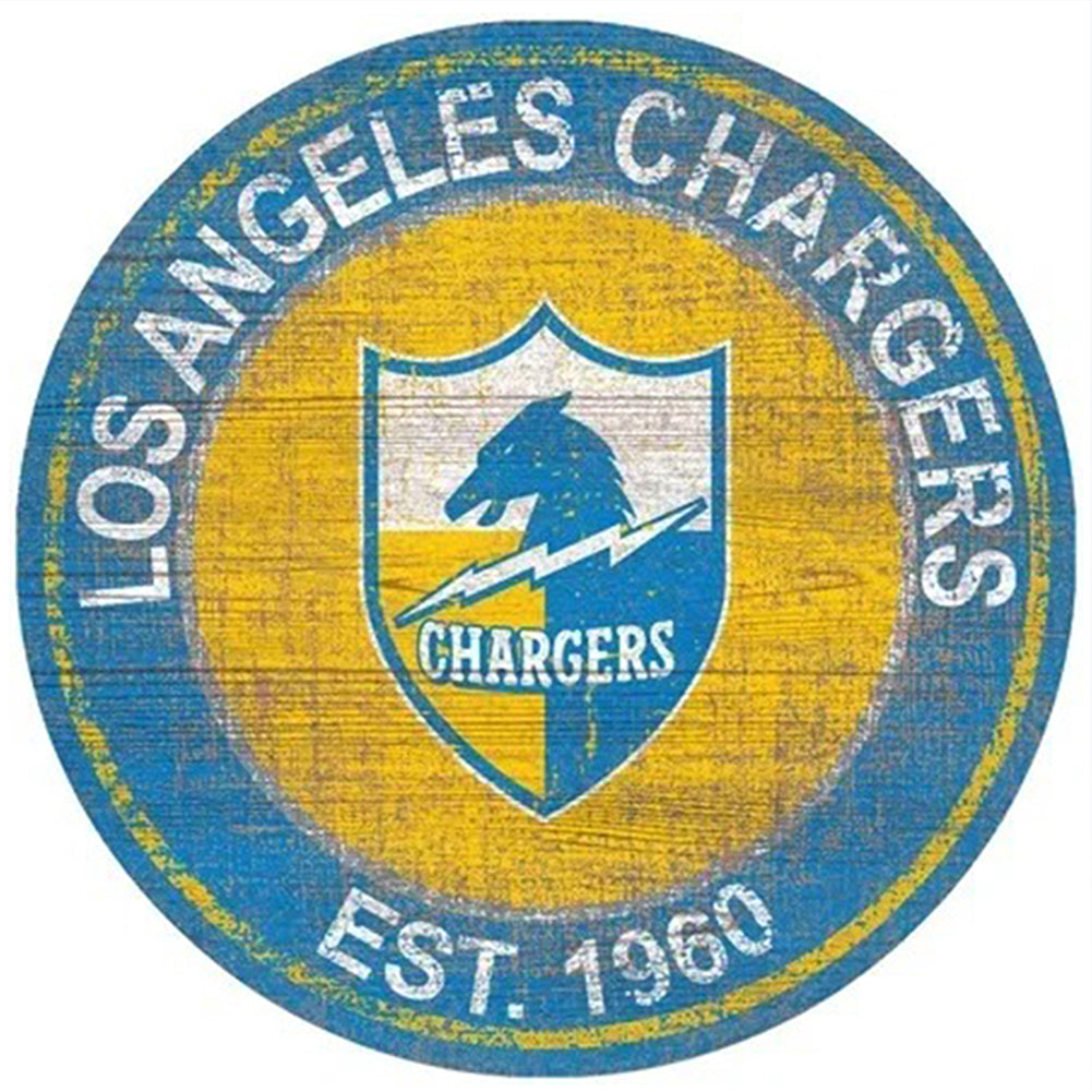 Los Angeles Charge Football Team - Full Round Drill Diamond Painting 30*30CM