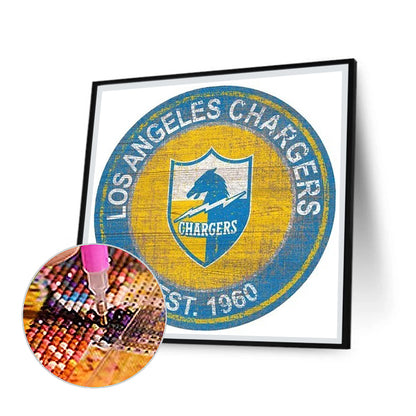 Los Angeles Charge Football Team - Full Round Drill Diamond Painting 30*30CM