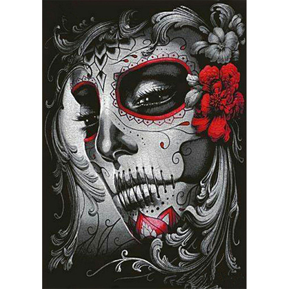 Skeleton Girl - Full Square Drill Diamond Painting 30*40CM