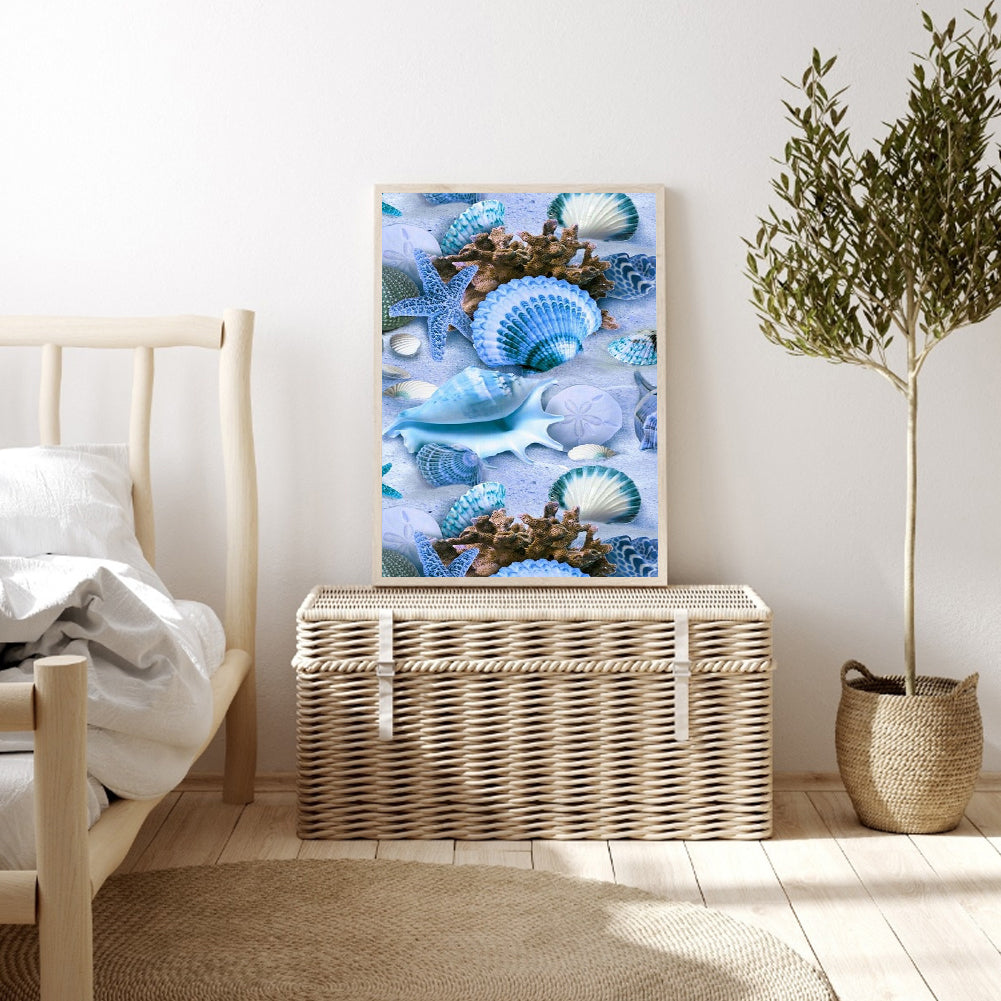 Beach Pearl Shell - Full Round Drill Diamond Painting 30*40CM