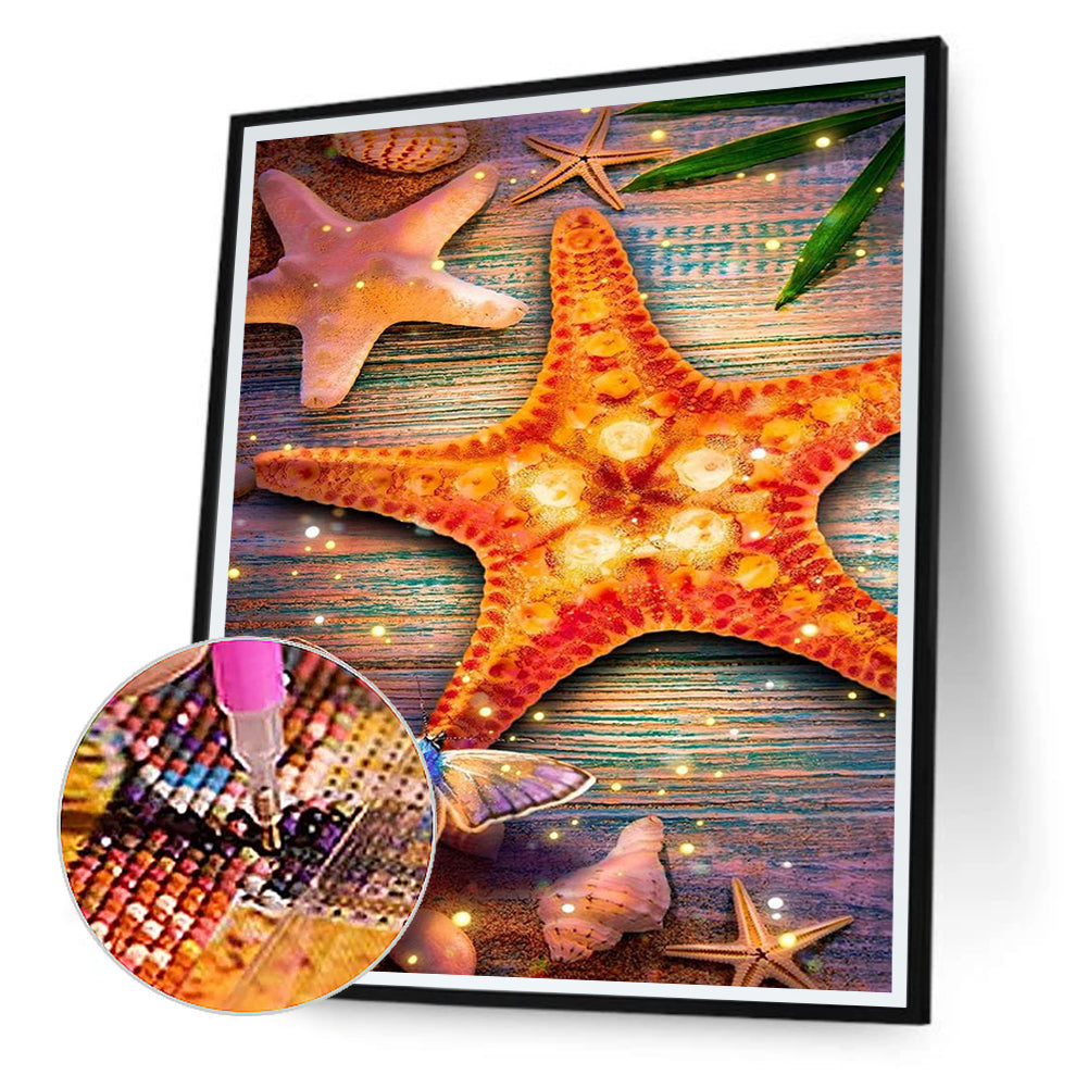 Beach Pearl Shell - Full Round Drill Diamond Painting 30*40CM