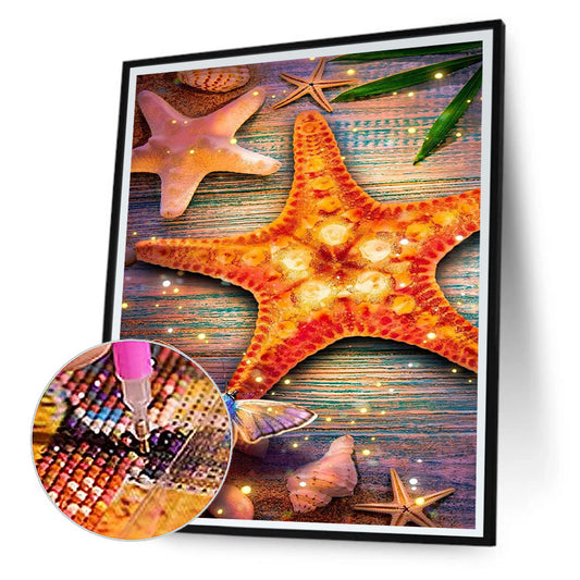 Beach Pearl Shell - Full Round Drill Diamond Painting 30*40CM